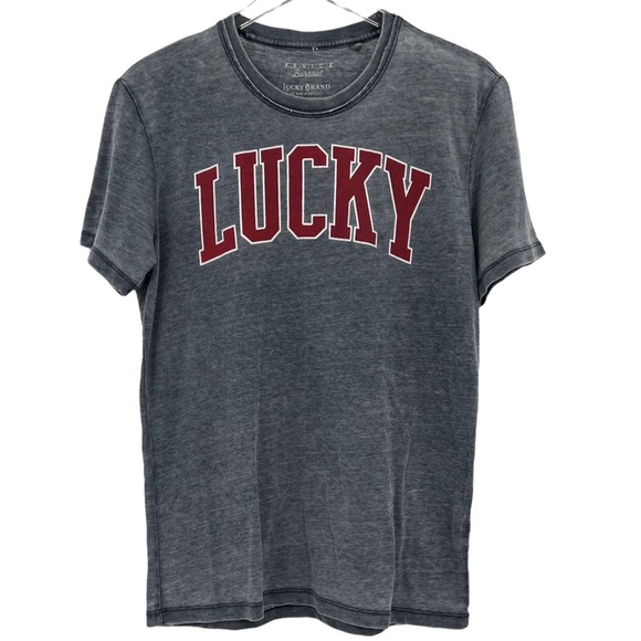 Lucky Brand Other - Lucky Brand Venice Burnout Dark Gray Crew-Neck Short-Sleeve Tee Men's size Small